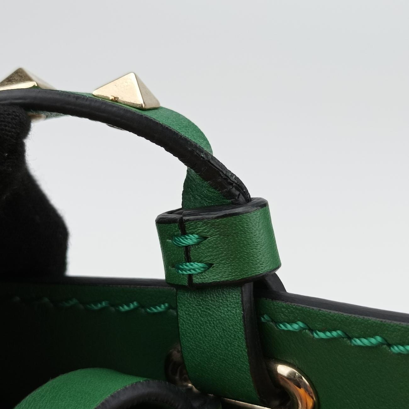 RockstudGreenLeatherLot number unknown