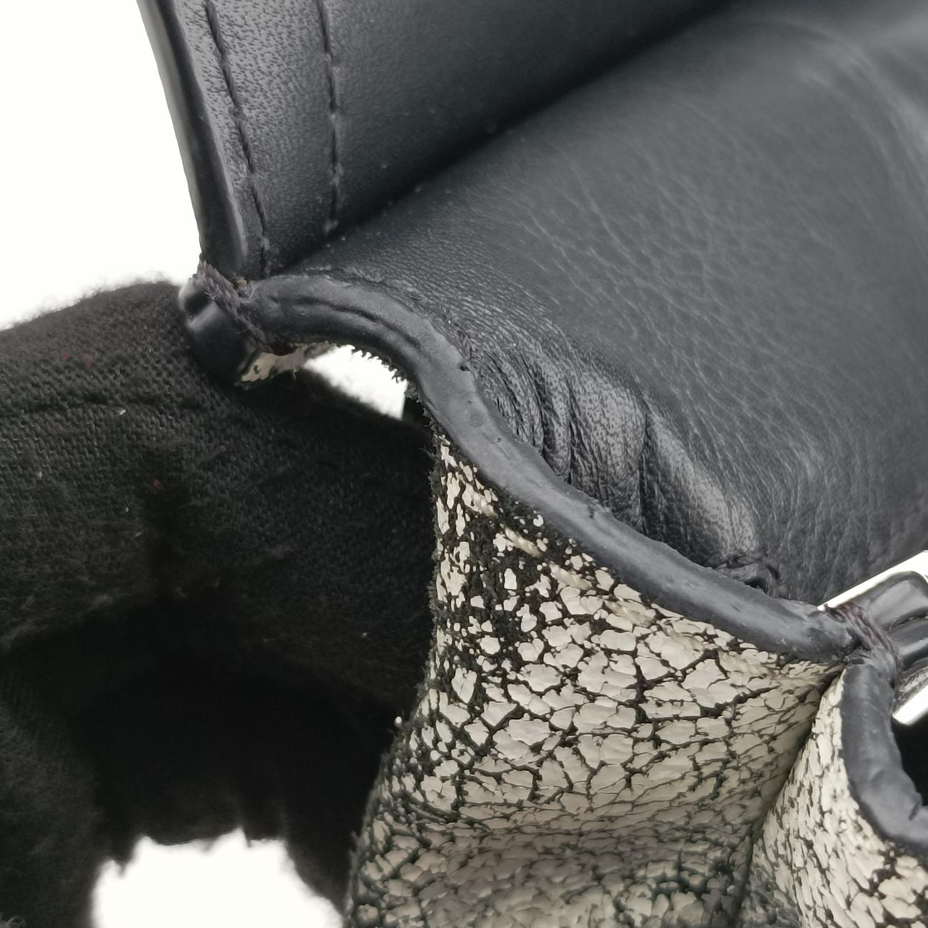 Secondhand Alexander Wang Flap Black×white Leather  crossbodybag | stylenewstar