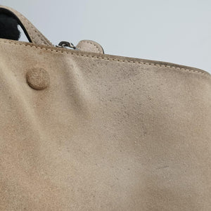 Pre-owned Celine Trapèze Beige Leather x suede  shoulderbag | stylenewstar