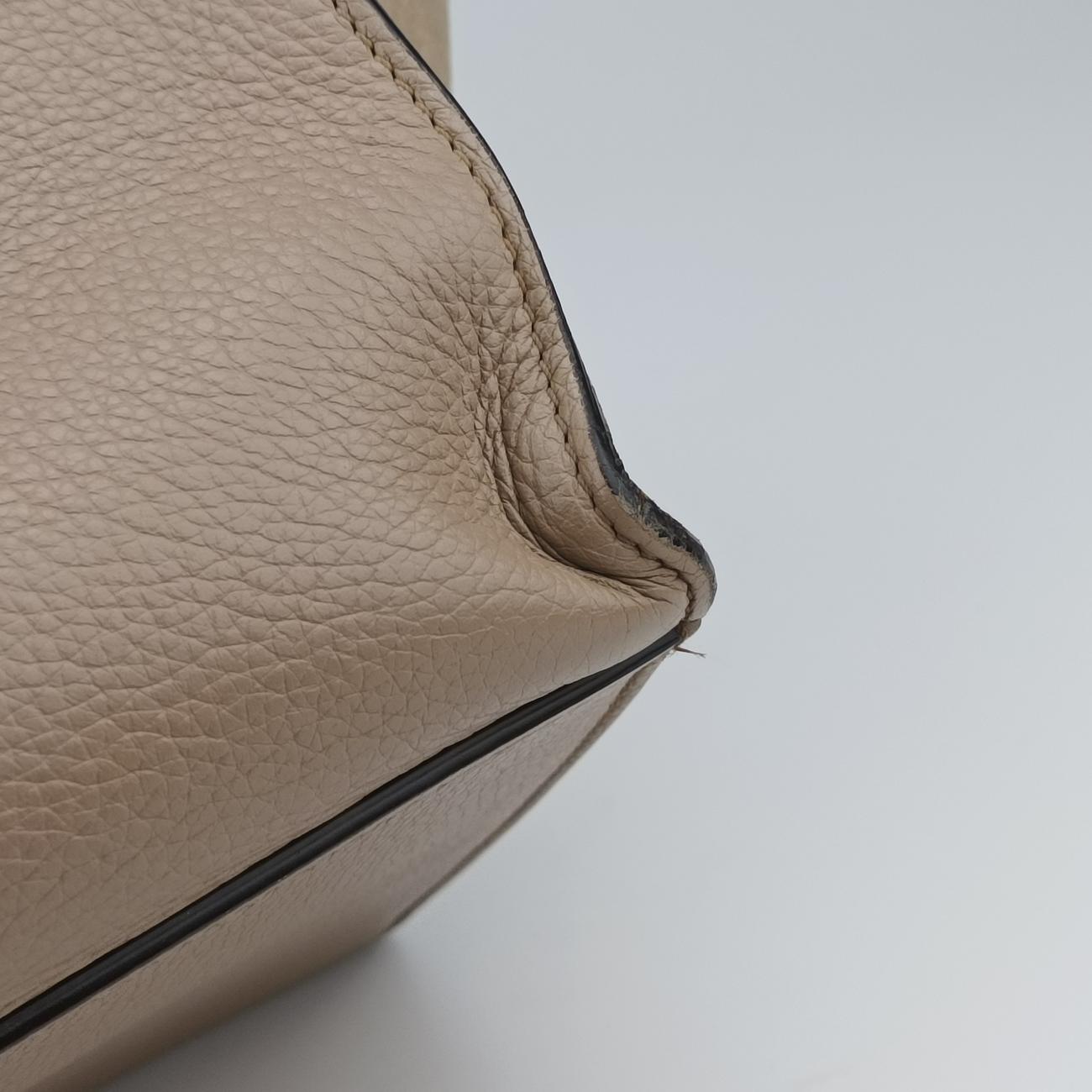 Pre-owned Celine Trapèze Beige Leather x suede  shoulderbag | stylenewstar