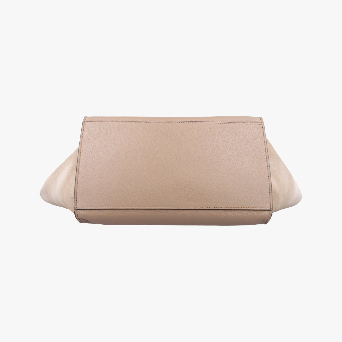 Pre-owned Celine Trapèze Beige Leather x suede  shoulderbag | stylenewstar