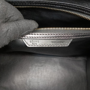 Luggage Mini Shopper Black x Blue x Red Leather x Ponyhair U-GA-0123