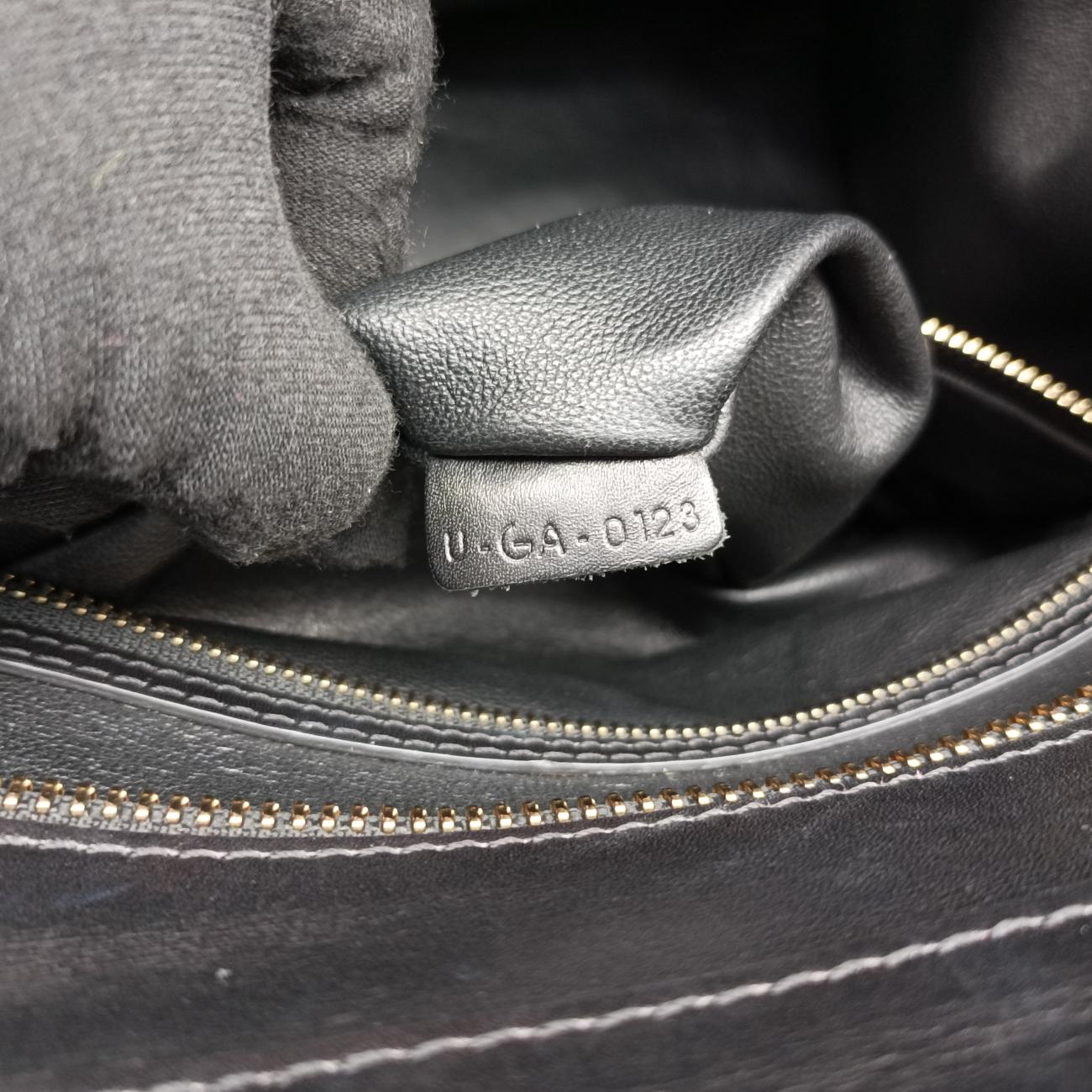 Luggage Mini Shopper Black x Blue x Red Leather x Ponyhair U-GA-0123