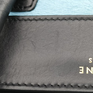 Luggage Mini Shopper Black x Blue x Red Leather x Ponyhair U-GA-0123