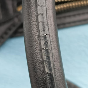 Luggage Mini Shopper Black x Blue x Red Leather x Ponyhair U-GA-0123