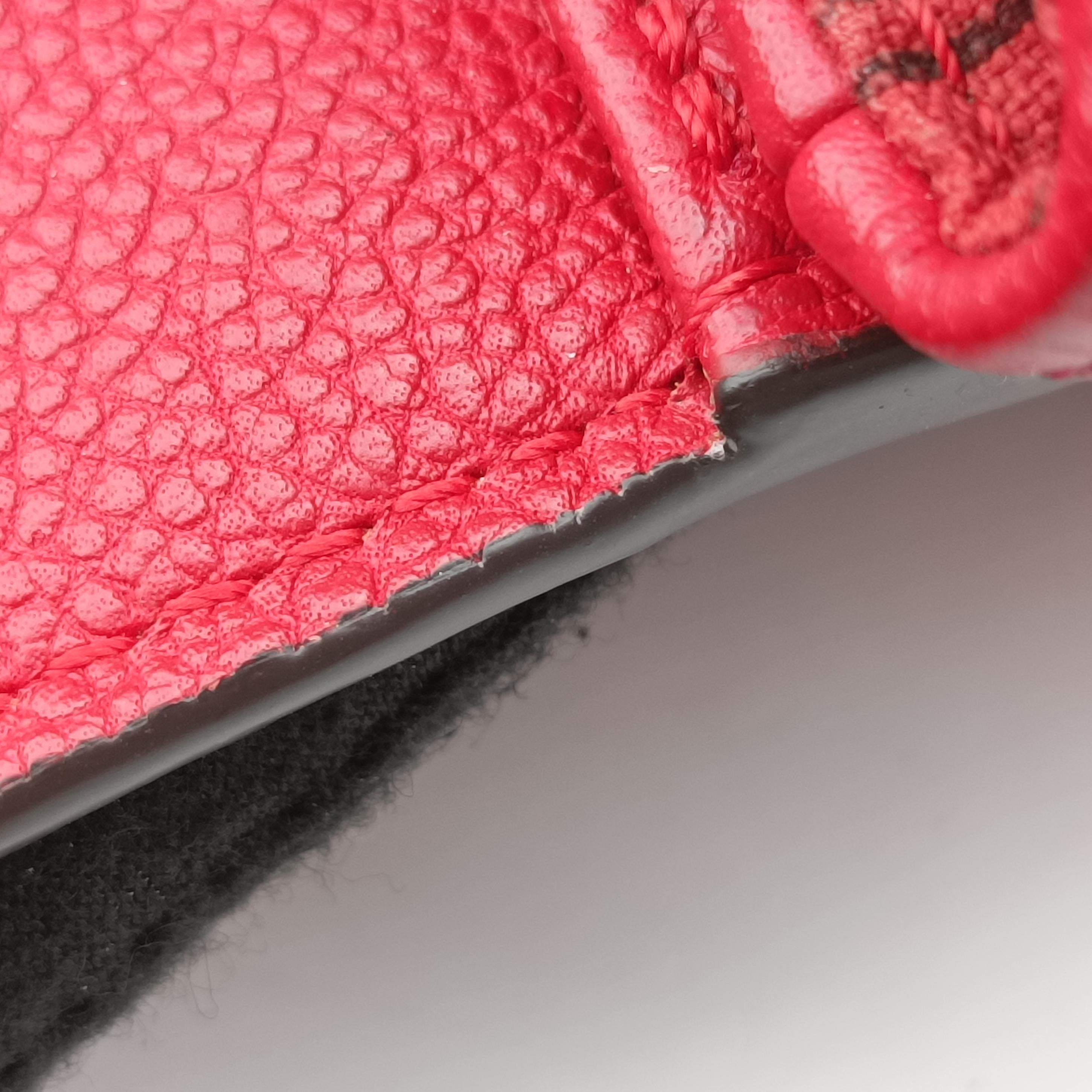 Pre-owned Louis Vuitton Pochette MéTIS MM Scarlet Red Monogram Empreinte M44155 shoulderbag | stylenewstar