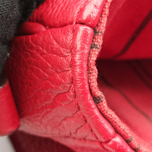 Pre-owned Louis Vuitton Pochette MéTIS MM Scarlet Red Monogram Empreinte M44155 shoulderbag | stylenewstar