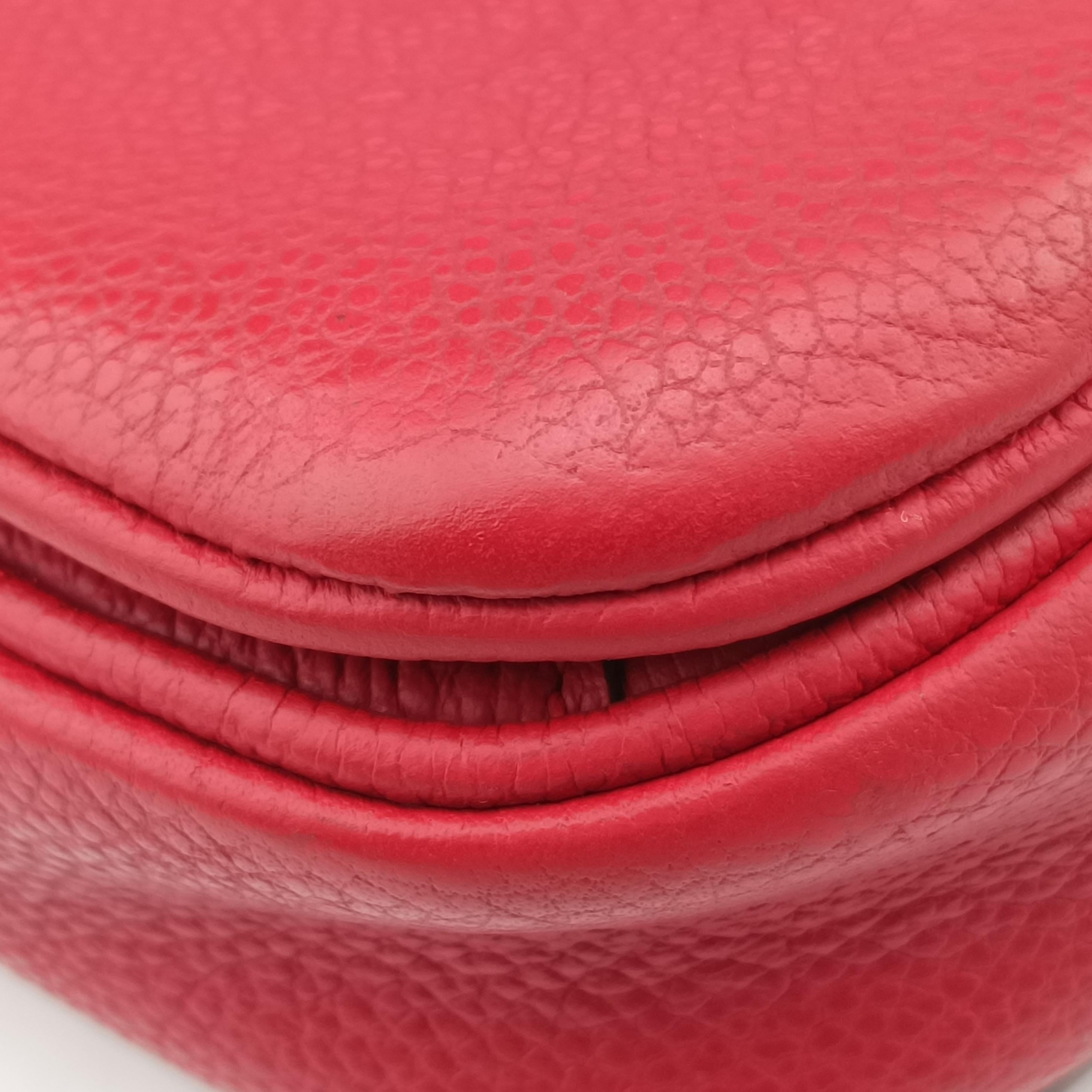 Pre-owned Louis Vuitton Pochette MéTIS MM Scarlet Red Monogram Empreinte M44155 shoulderbag | stylenewstar