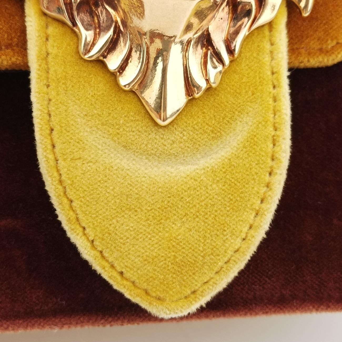 Animalier Cahier Lions Head Yellow×Brown Velvet 1BD089 110