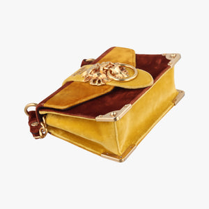 Animalier Cahier Lions Head Yellow×Brown Velvet 1BD089 110