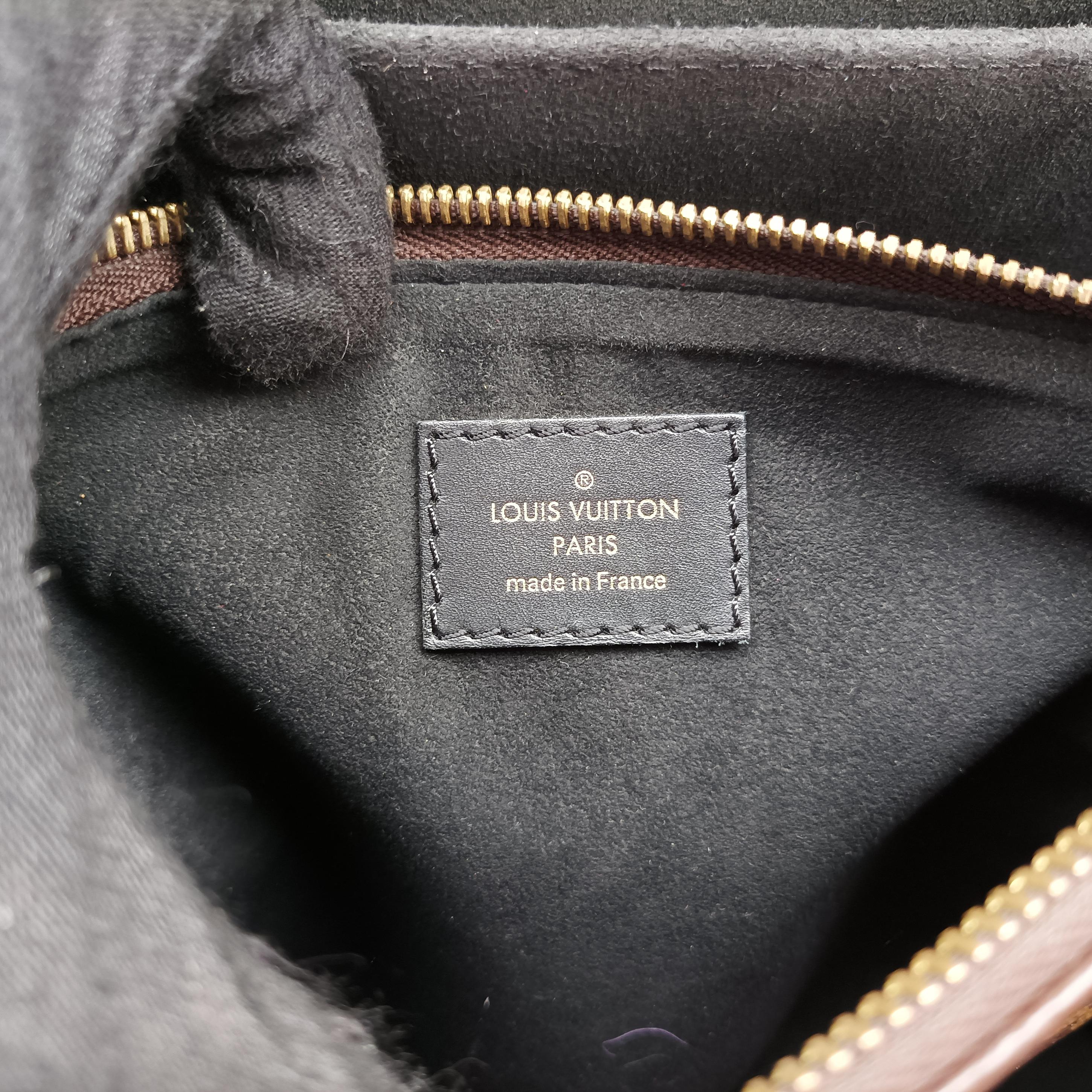 Pre-owned Louis Vuitton Flower Tote Brown Monogram canvas x calf leather M43550 shoulderbag | stylenewstar