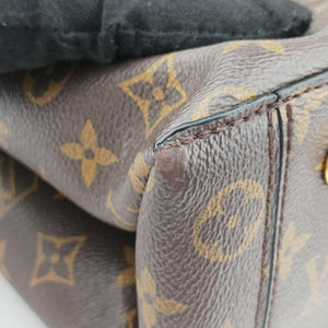 Pre-owned Louis Vuitton Flower Tote Brown Monogram canvas x calf leather M43550 shoulderbag | stylenewstar