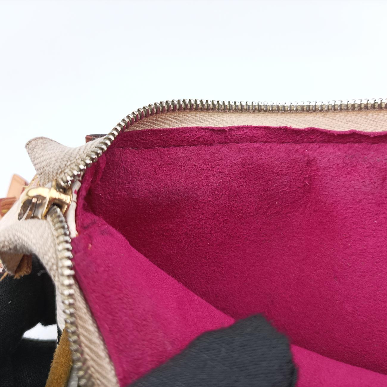 Fringe Pochette Accessories white Monogram Multicolor M40109 Lot number unknown