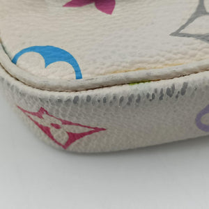 Fringe Pochette Accessories white Monogram Multicolor M40109 Lot number unknown