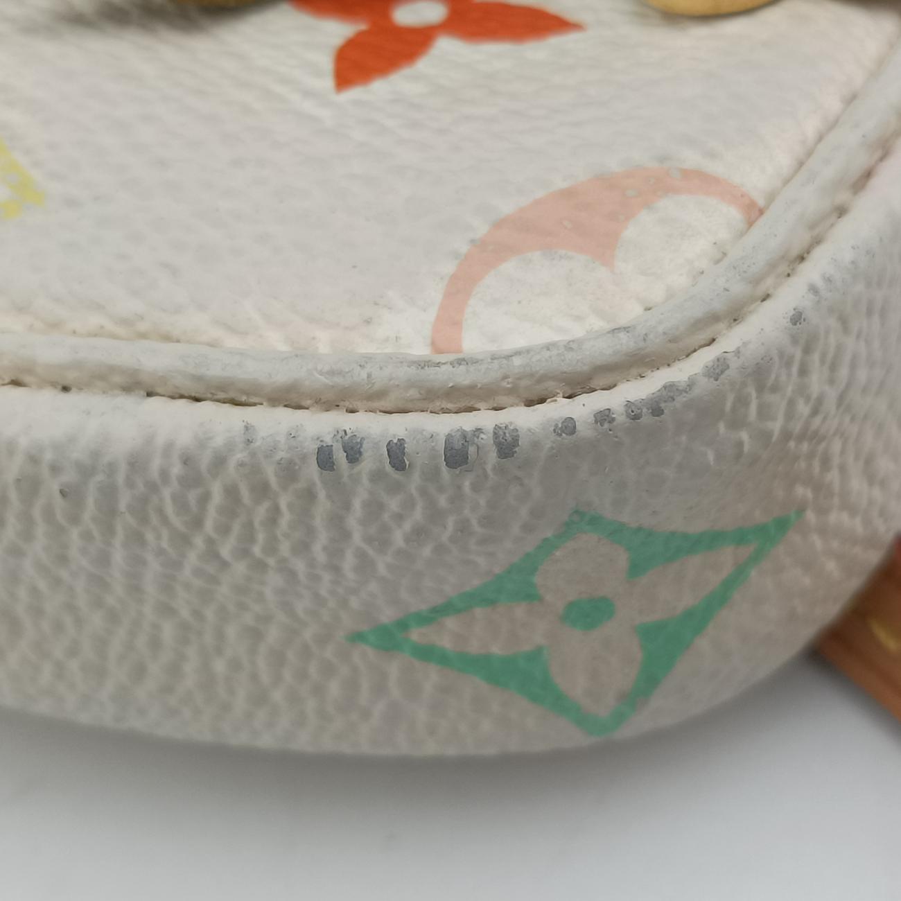 Fringe Pochette Accessories white Monogram Multicolor M40109 Lot number unknown