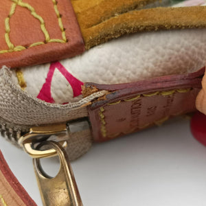 Fringe Pochette Accessories white Monogram Multicolor M40109 Lot number unknown