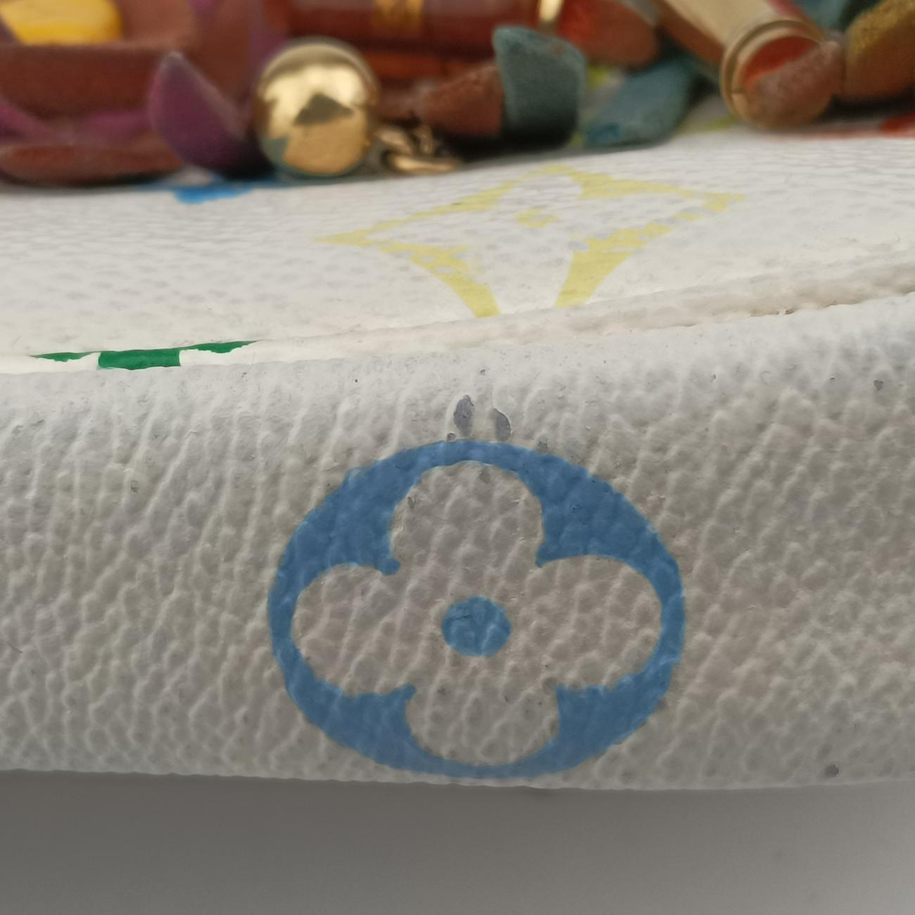 Fringe Pochette Accessories white Monogram Multicolor M40109 Lot number unknown