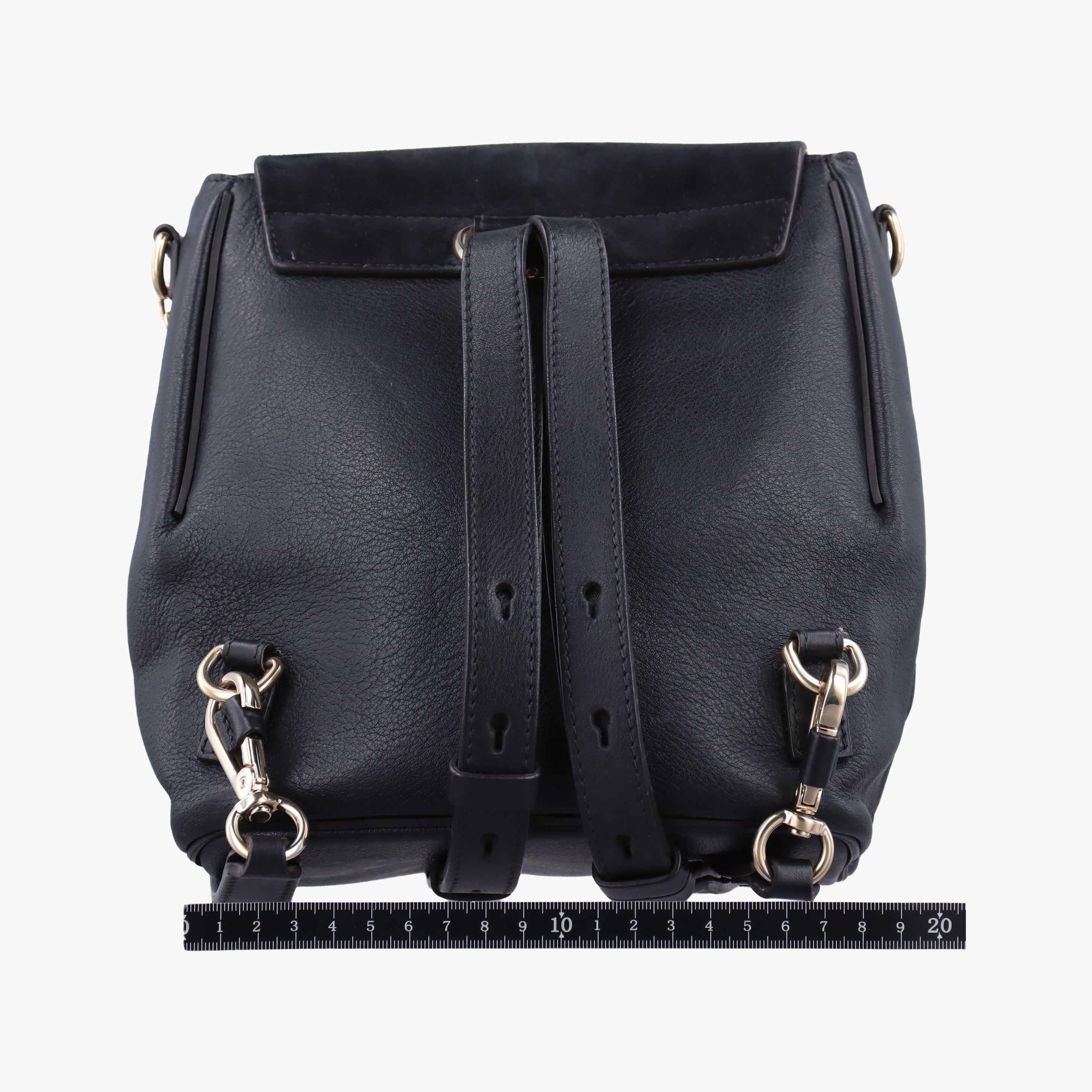 Pre-owned Chloe FAYE Black Leather × suede  backpack/rucksack | stylenewstar