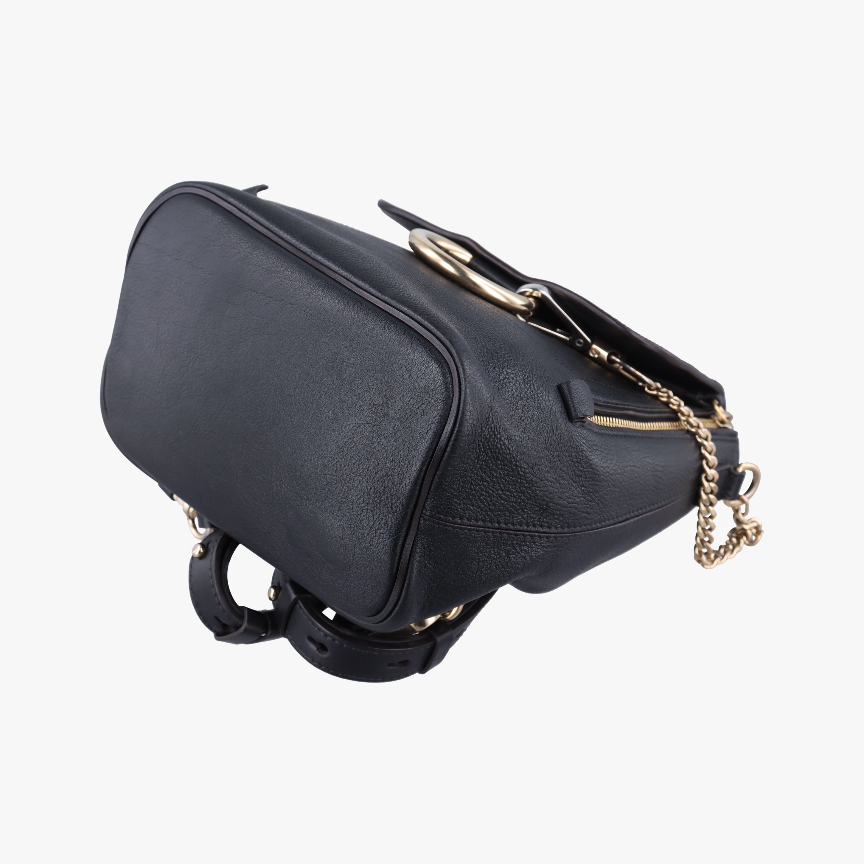 Pre-owned Chloe FAYE Black Leather × suede  backpack/rucksack | stylenewstar