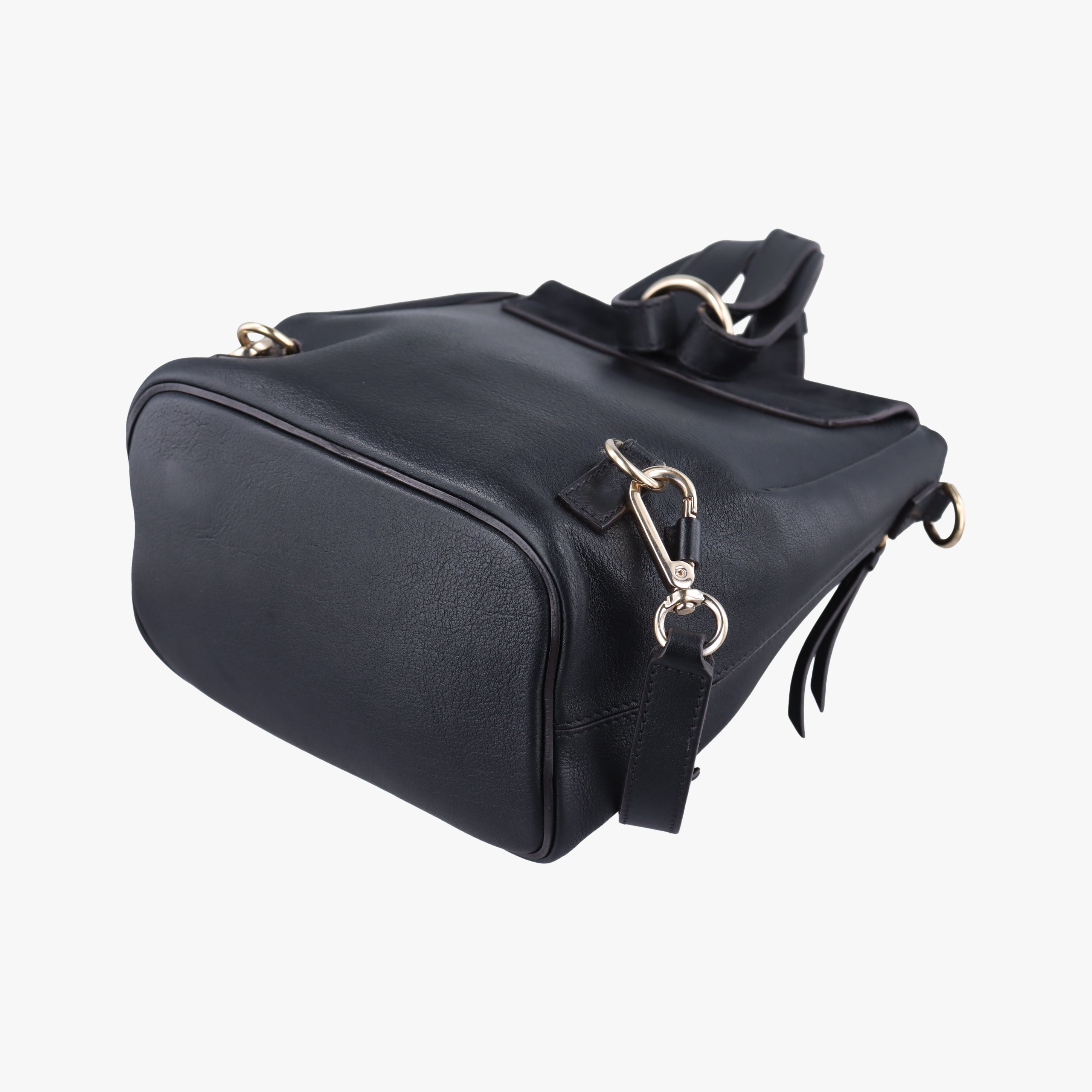 Pre-owned Chloe FAYE Black Leather × suede  backpack/rucksack | stylenewstar