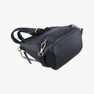 Pre-owned Chloe FAYE Black Leather × suede  backpack/rucksack | stylenewstar