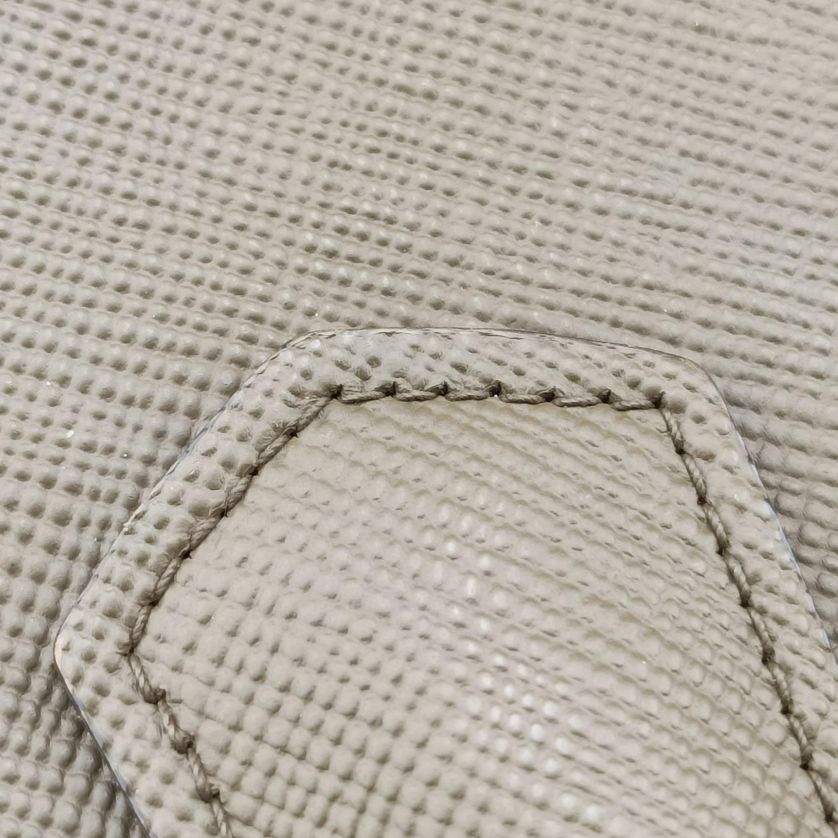 Pre-owned Prada Double Cuir Green SAFFIANO Leather BN2761 handbag | stylenewstar