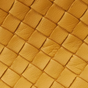 Pre-owned Bottega Veneta Intrecciato Yellow lambskin  handbag | stylenewstar