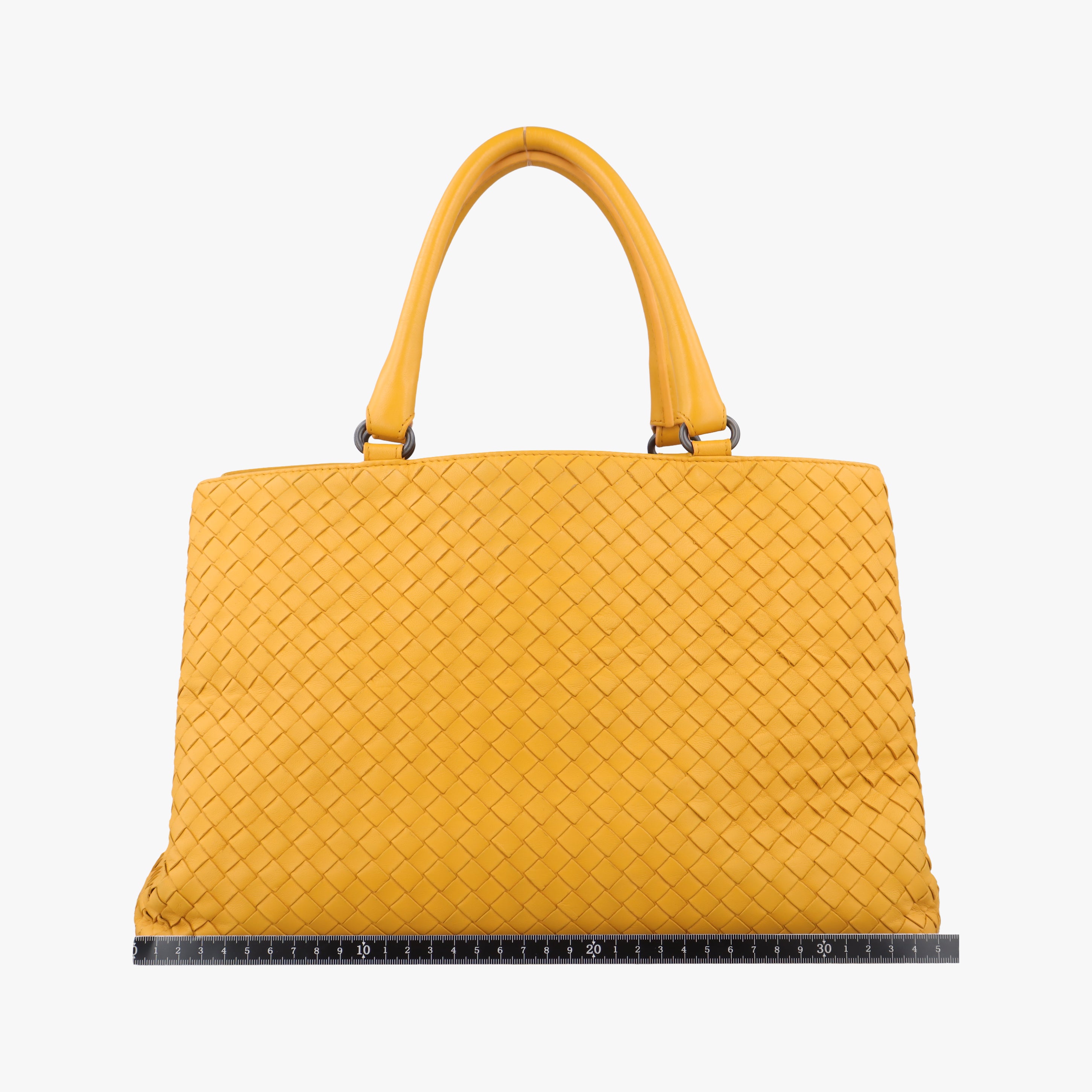 Pre-owned Bottega Veneta Intrecciato Yellow lambskin  handbag | stylenewstar
