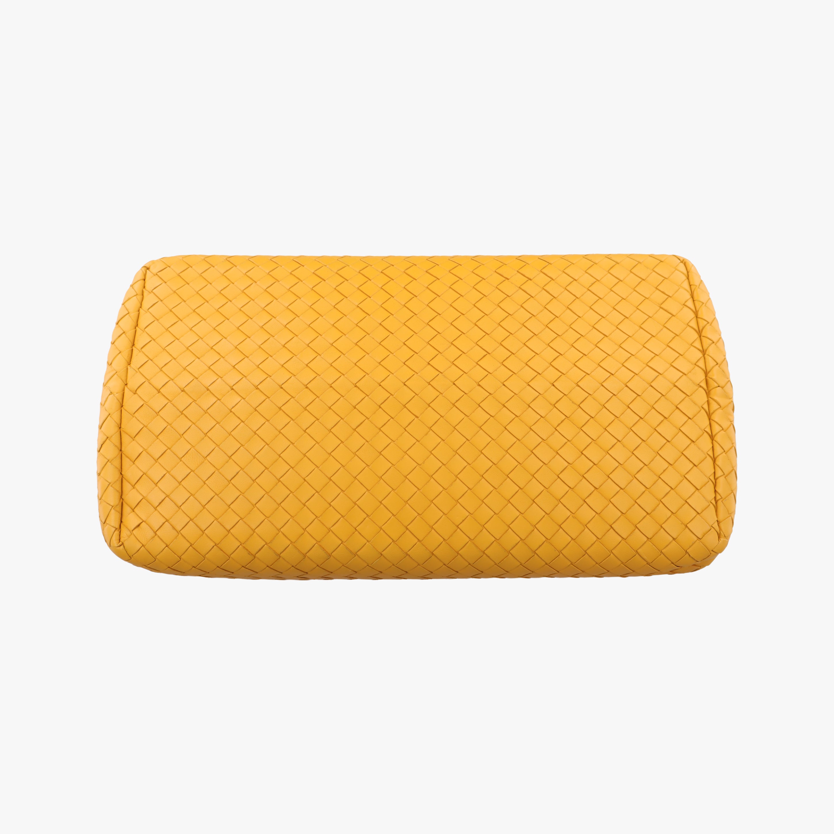 Pre-owned Bottega Veneta Intrecciato Yellow lambskin  handbag | stylenewstar