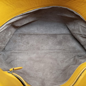 Pre-owned Bottega Veneta Intrecciato Yellow lambskin  handbag | stylenewstar