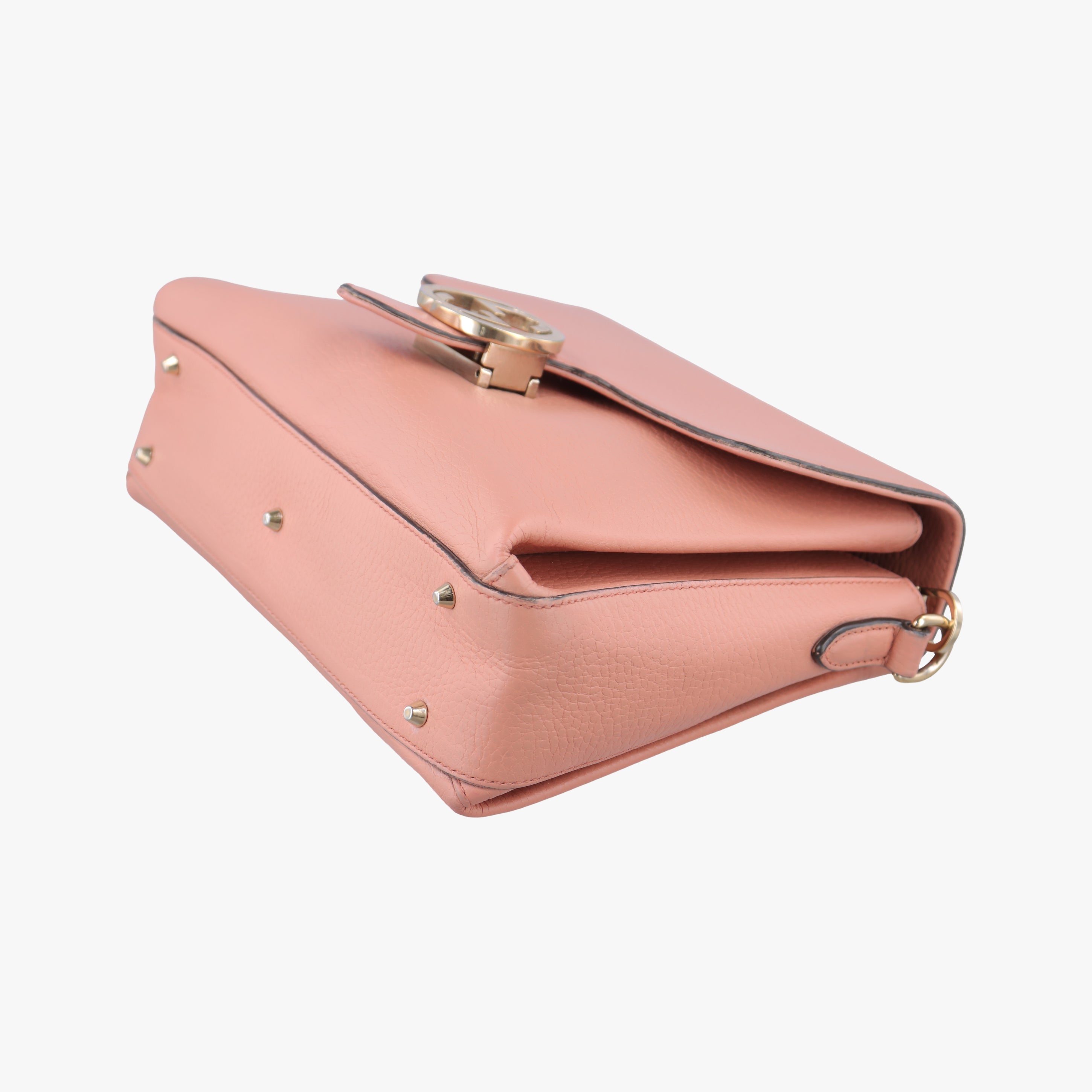 Pre-owned Gucci Interlocking G Pink Leather 510302 shoulderbag | stylenewstar