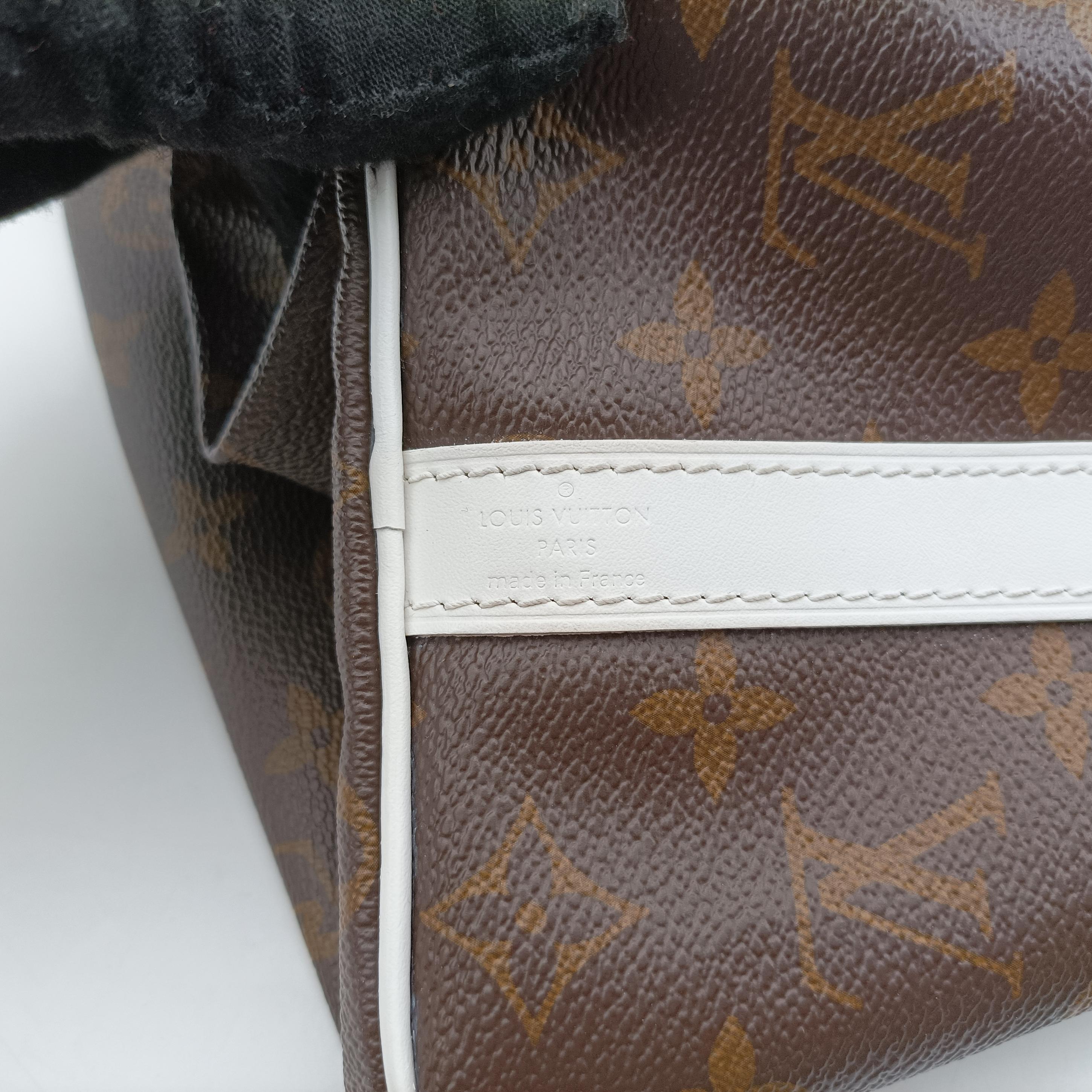 Pre-owned Louis Vuitton Speedy  Bandoulière 25 brown×white Monogram Canvas×calf leather M20754 shoulderbag | stylenewstar