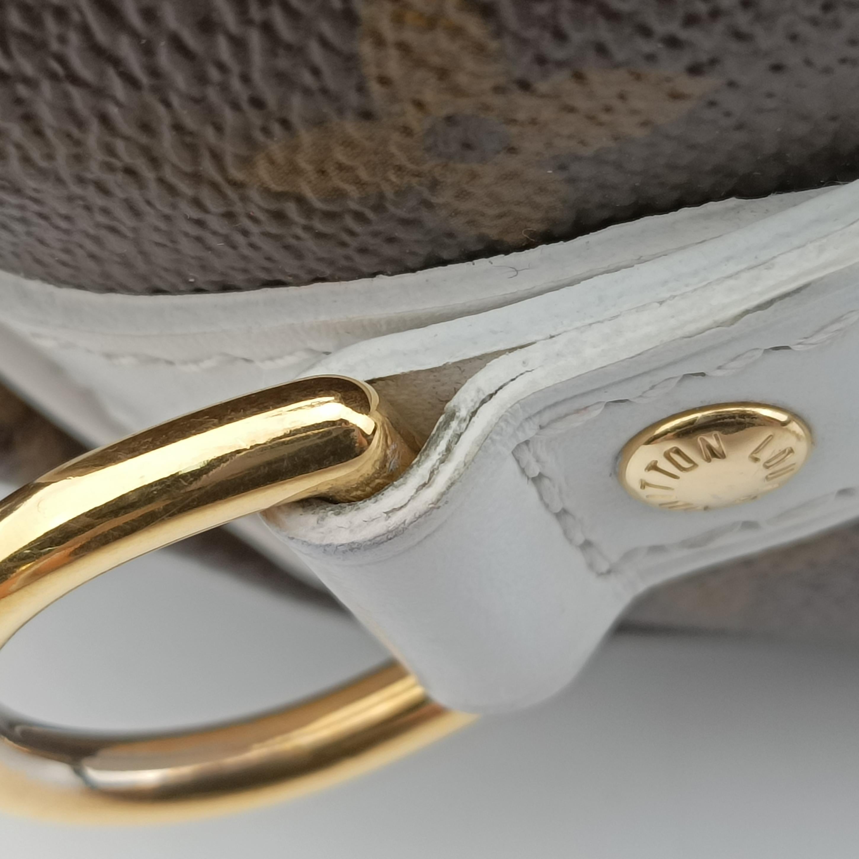 Pre-owned Louis Vuitton Speedy  Bandoulière 25 brown×white Monogram Canvas×calf leather M20754 shoulderbag | stylenewstar