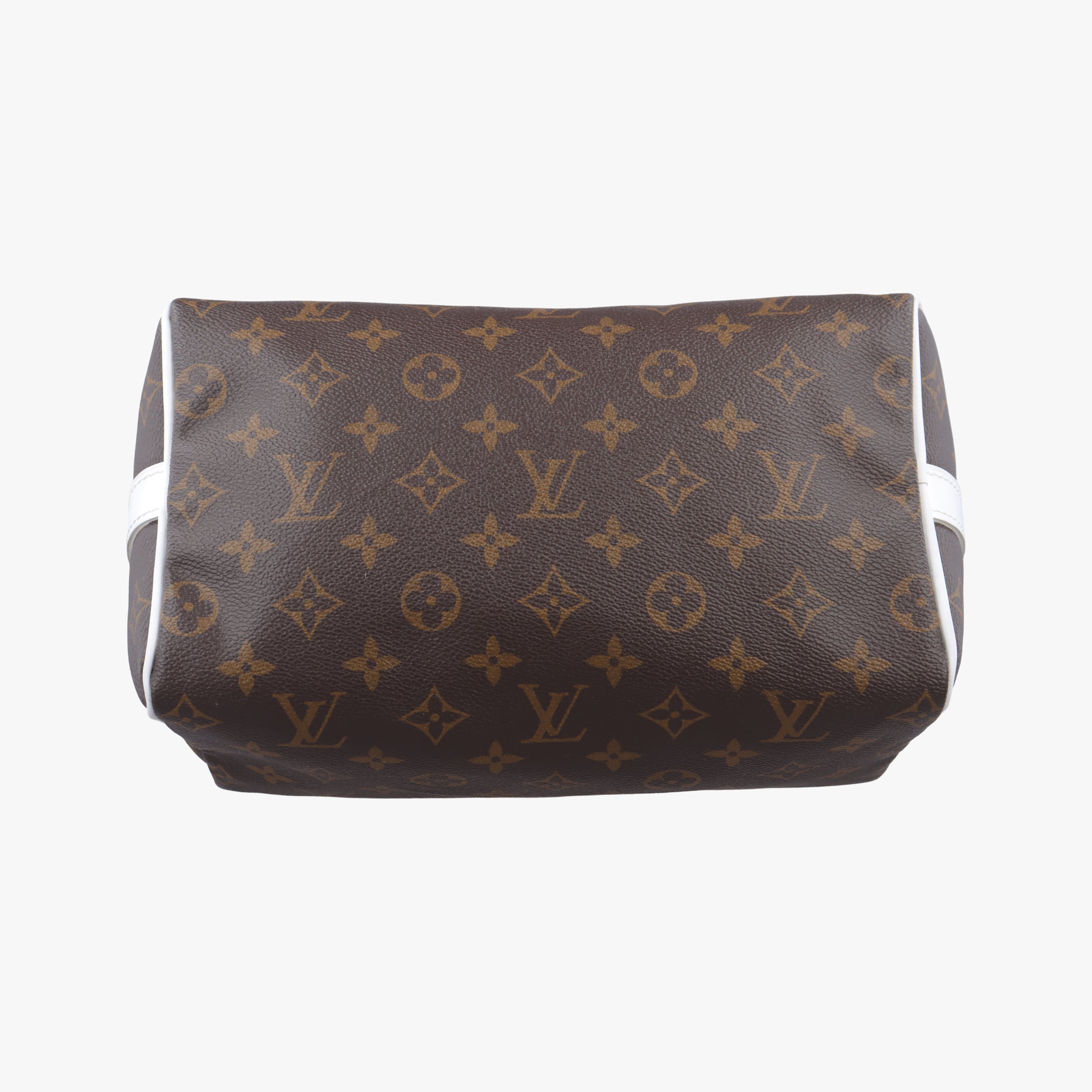 Pre-owned Louis Vuitton Speedy  Bandoulière 25 brown×white Monogram Canvas×calf leather M20754 shoulderbag | stylenewstar
