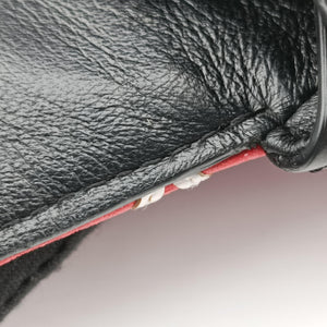 Pre-owned Louis Vuitton Pochette Flap Malletage Red × Black Leather  shoulderbag | stylenewstar