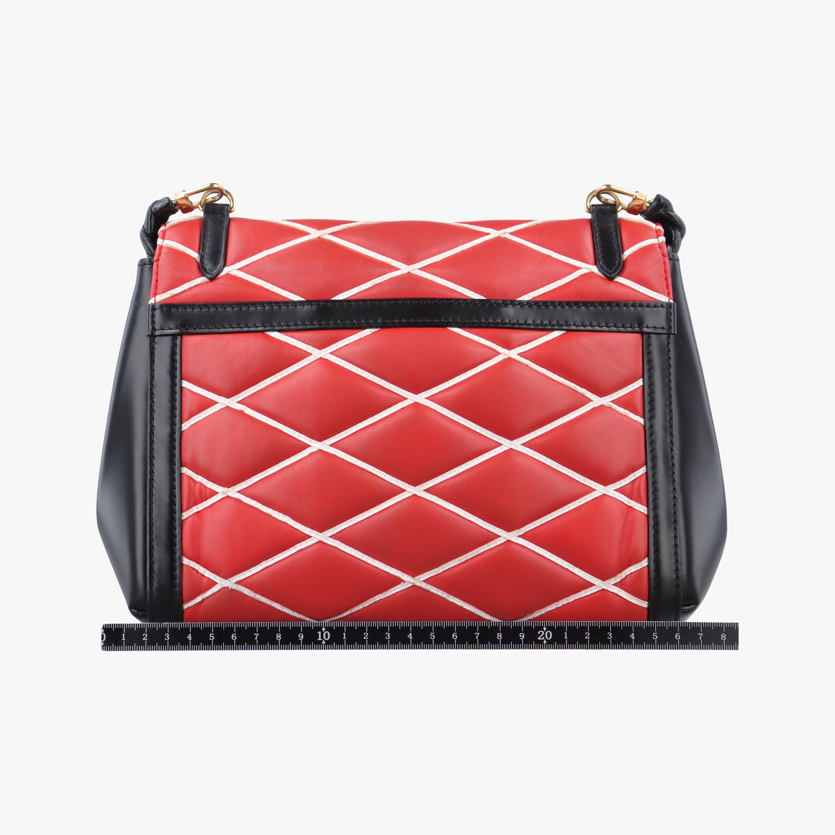 Pre-owned Louis Vuitton Pochette Flap Malletage Red × Black Leather  shoulderbag | stylenewstar