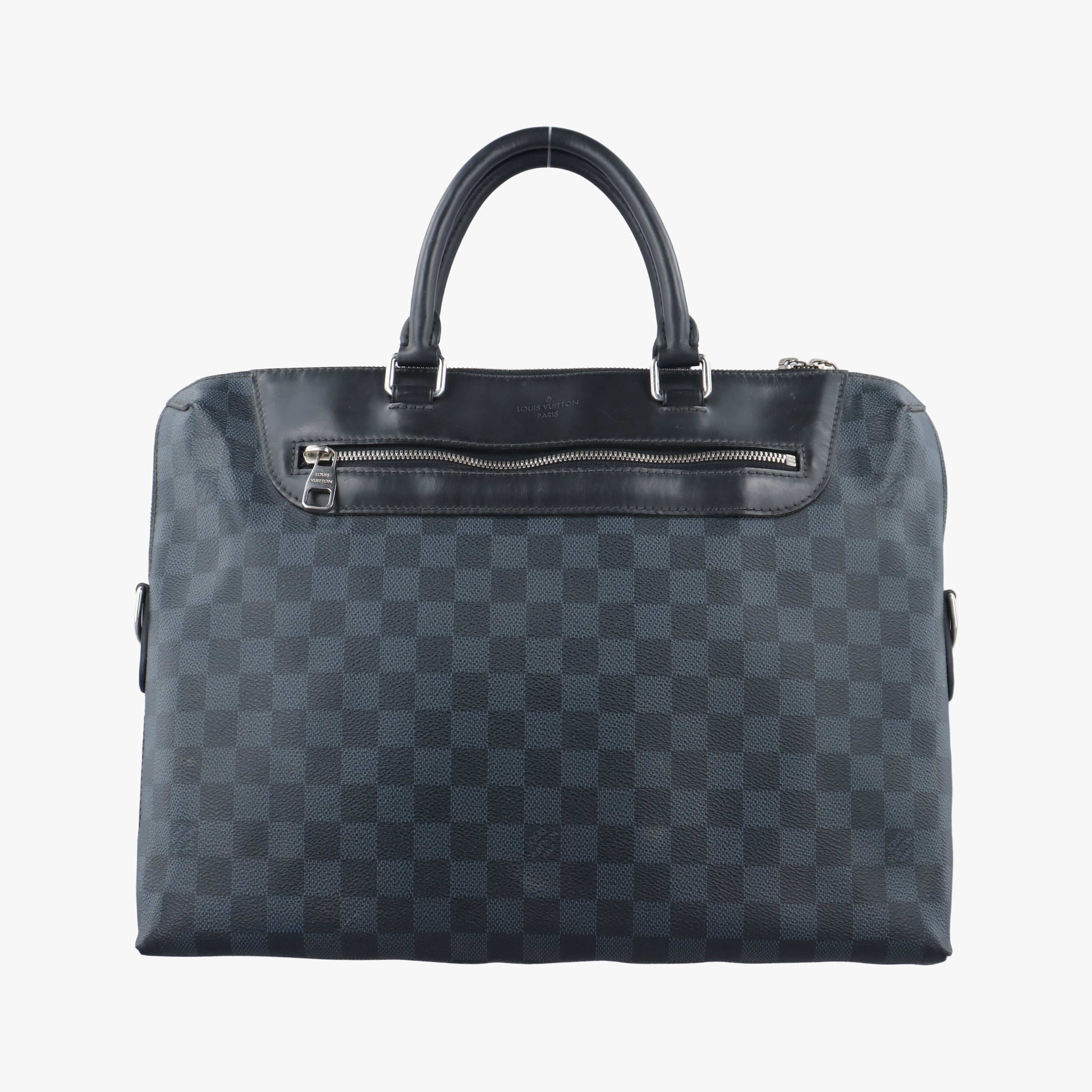 Pre-owned Louis Vuitton Porte-Documents Jour NM Noir Damier Graphite N48260 handbag | stylenewstar