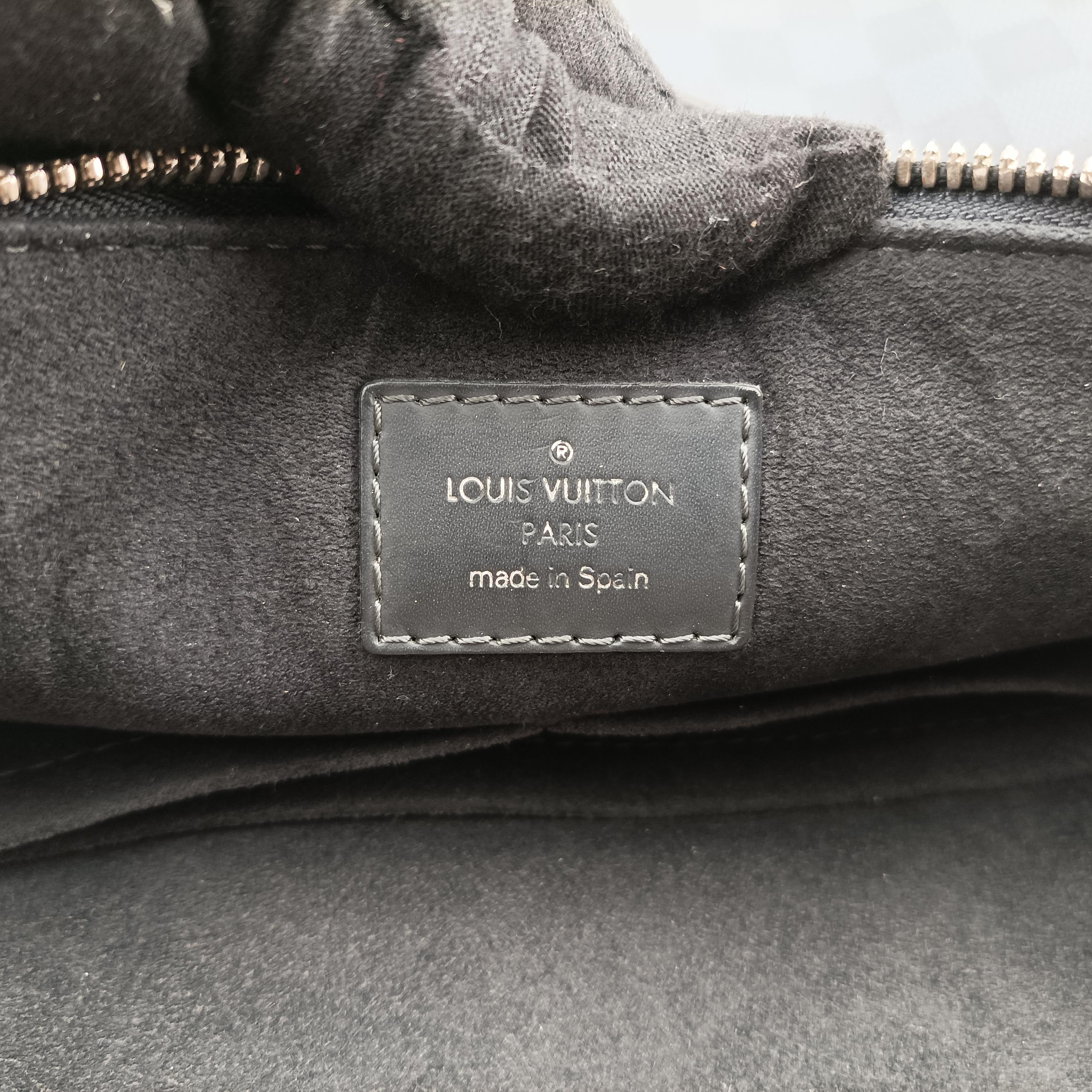 Pre-owned Louis Vuitton Porte-Documents Jour NM Noir Damier Graphite N48260 handbag | stylenewstar