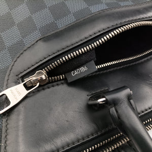 Pre-owned Louis Vuitton Porte-Documents Jour NM Noir Damier Graphite N48260 handbag | stylenewstar