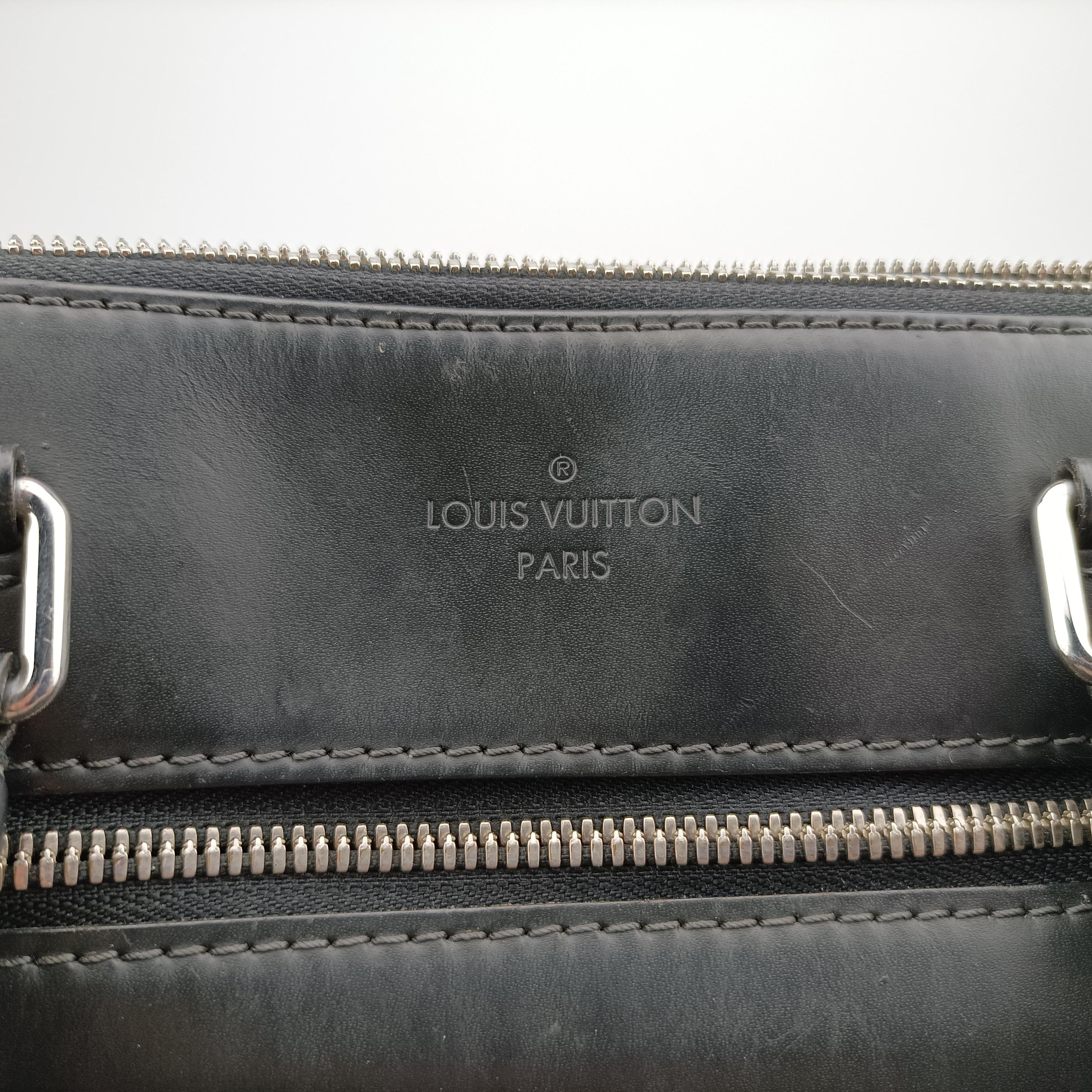 Pre-owned Louis Vuitton Porte-Documents Jour NM Noir Damier Graphite N48260 handbag | stylenewstar
