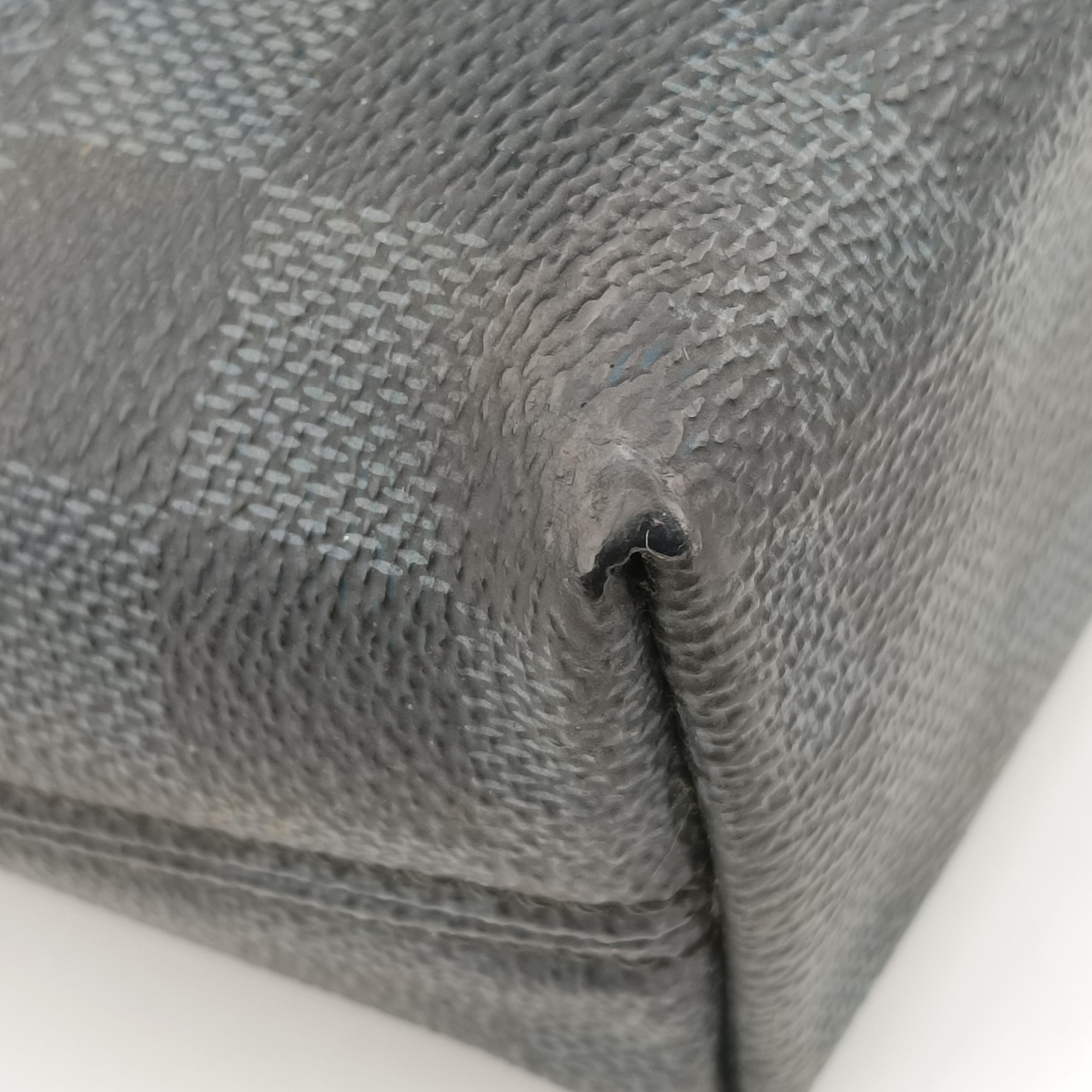 Pre-owned Louis Vuitton Porte-Documents Jour NM Noir Damier Graphite N48260 handbag | stylenewstar