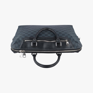 Pre-owned Louis Vuitton Porte-Documents Jour NM Noir Damier Graphite N48260 handbag | stylenewstar