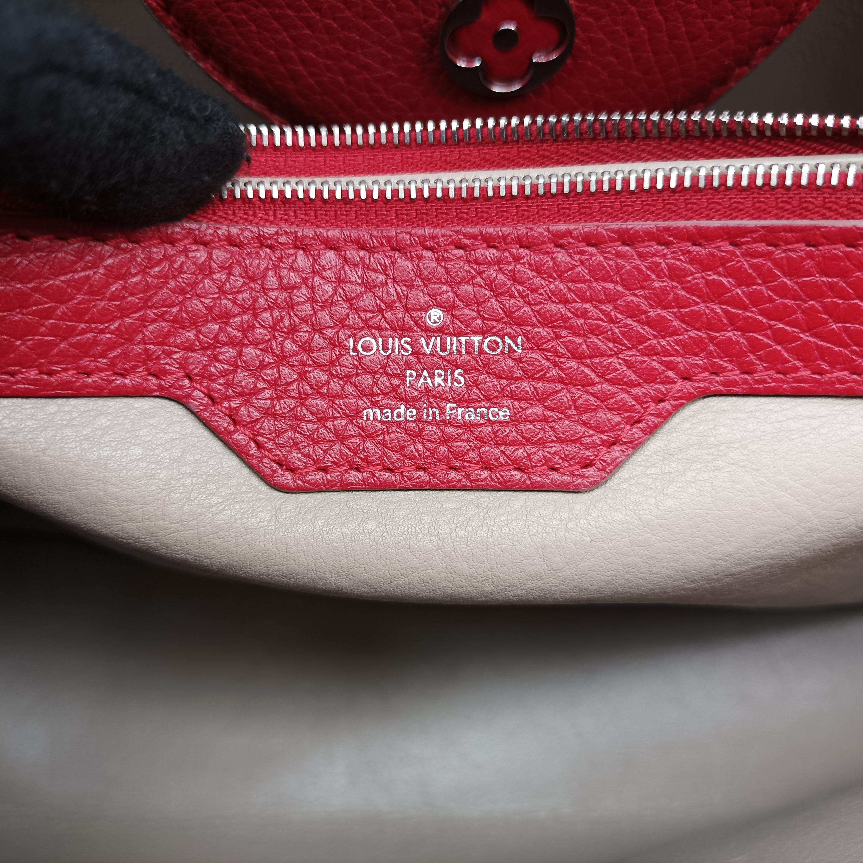 Pre-owned Louis Vuitton Capucines MM Coquelicot PARNASSEA M94631 handbag | stylenewstar