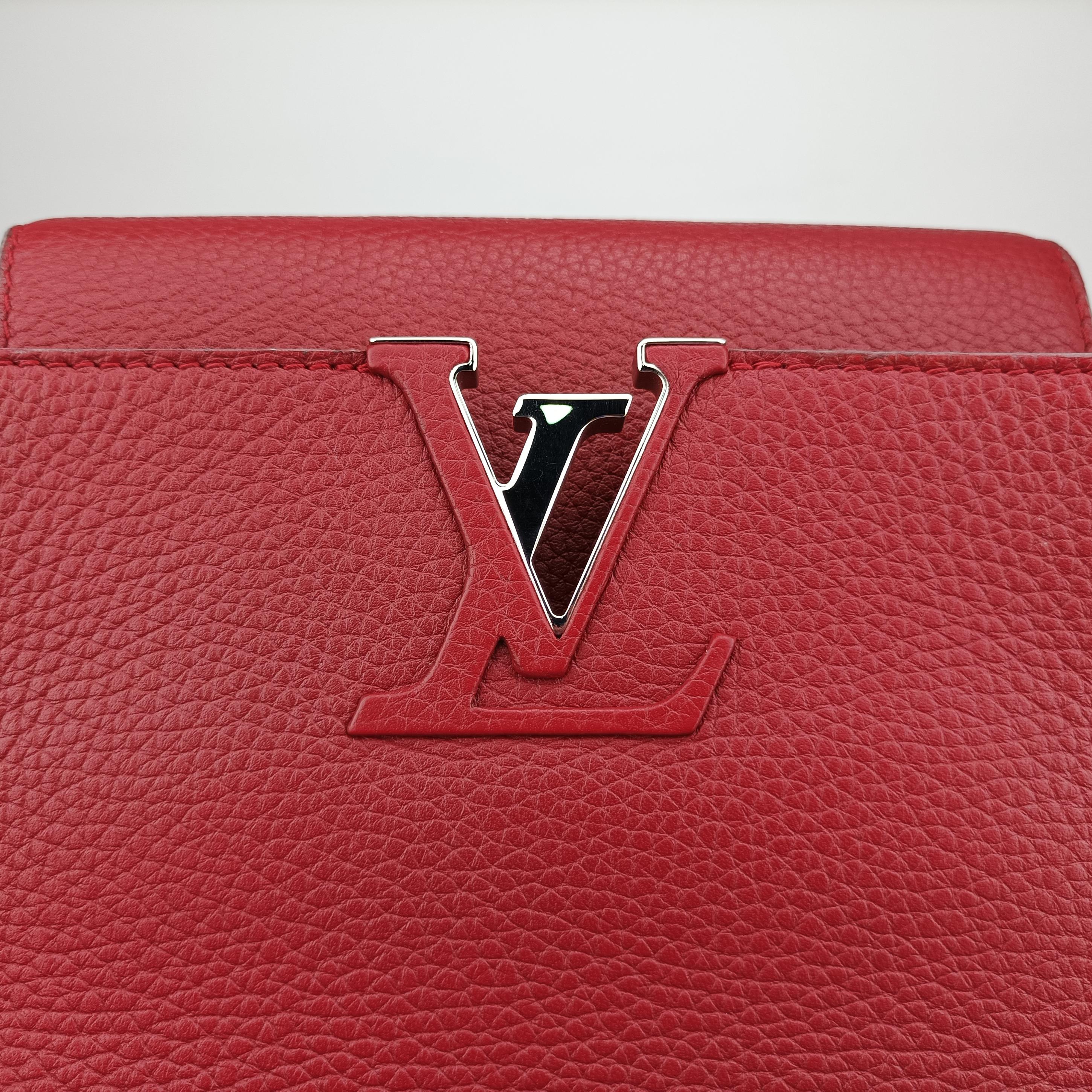 Pre-owned Louis Vuitton Capucines MM Coquelicot PARNASSEA M94631 handbag | stylenewstar