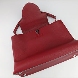 Pre-owned Louis Vuitton Capucines MM Coquelicot PARNASSEA M94631 handbag | stylenewstar