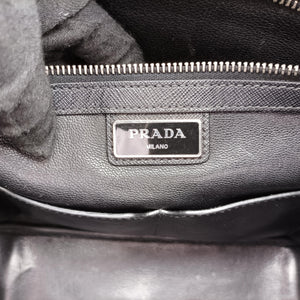 Pre-owned Prada Briefcase black SAFFIANO Leather VS305M handbag | stylenewstar