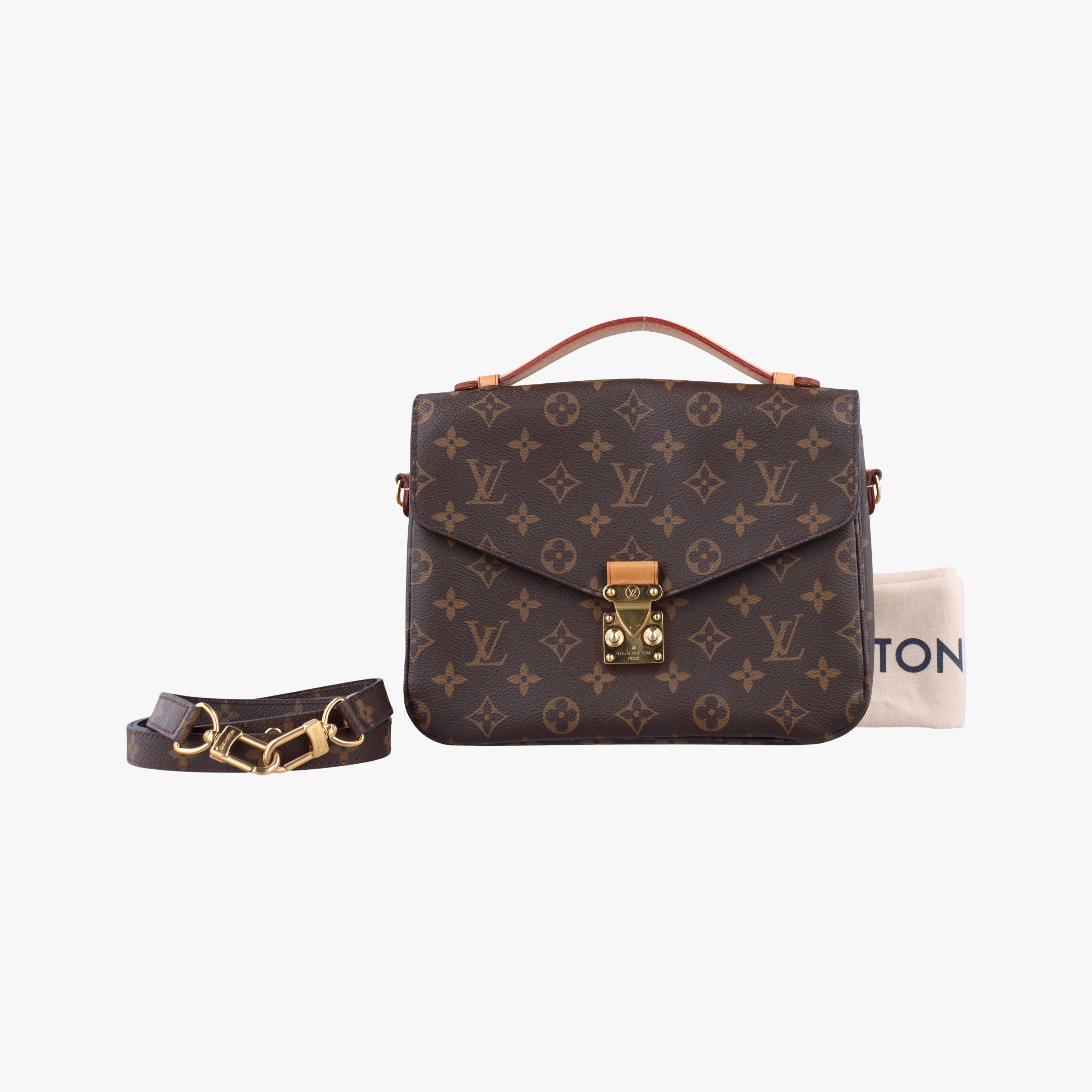 Pre-owned Louis Vuitton Pochette Metis MM Brown Monogram Canvas M44875 shoulderbag | stylenewstar