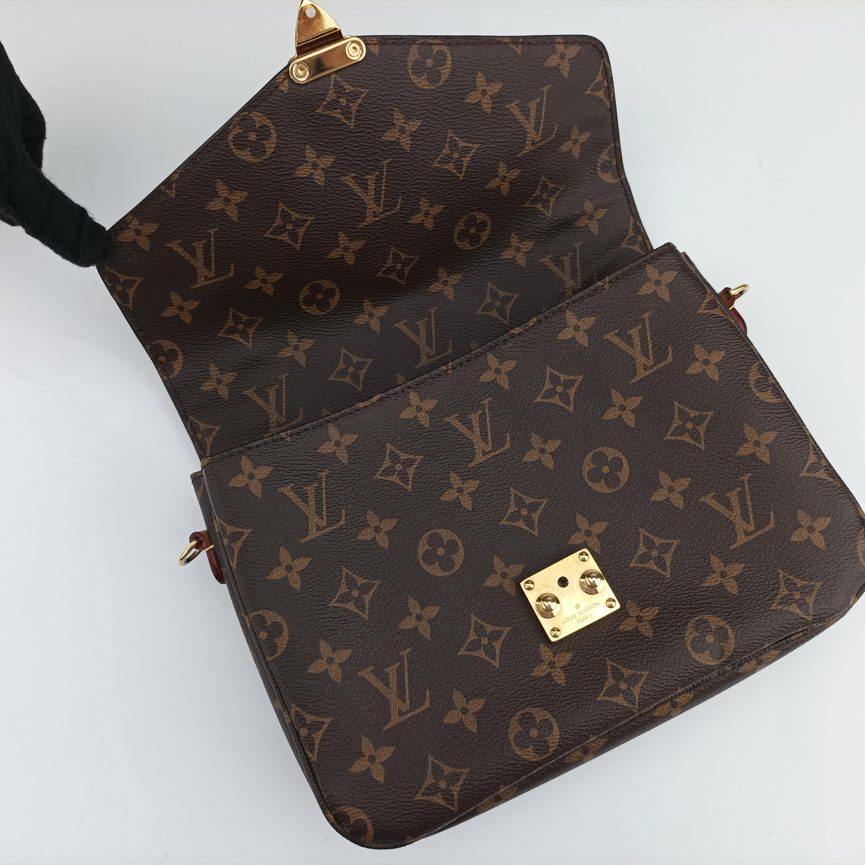 Pre-owned Louis Vuitton Pochette Metis MM Brown Monogram Canvas M44875 shoulderbag | stylenewstar