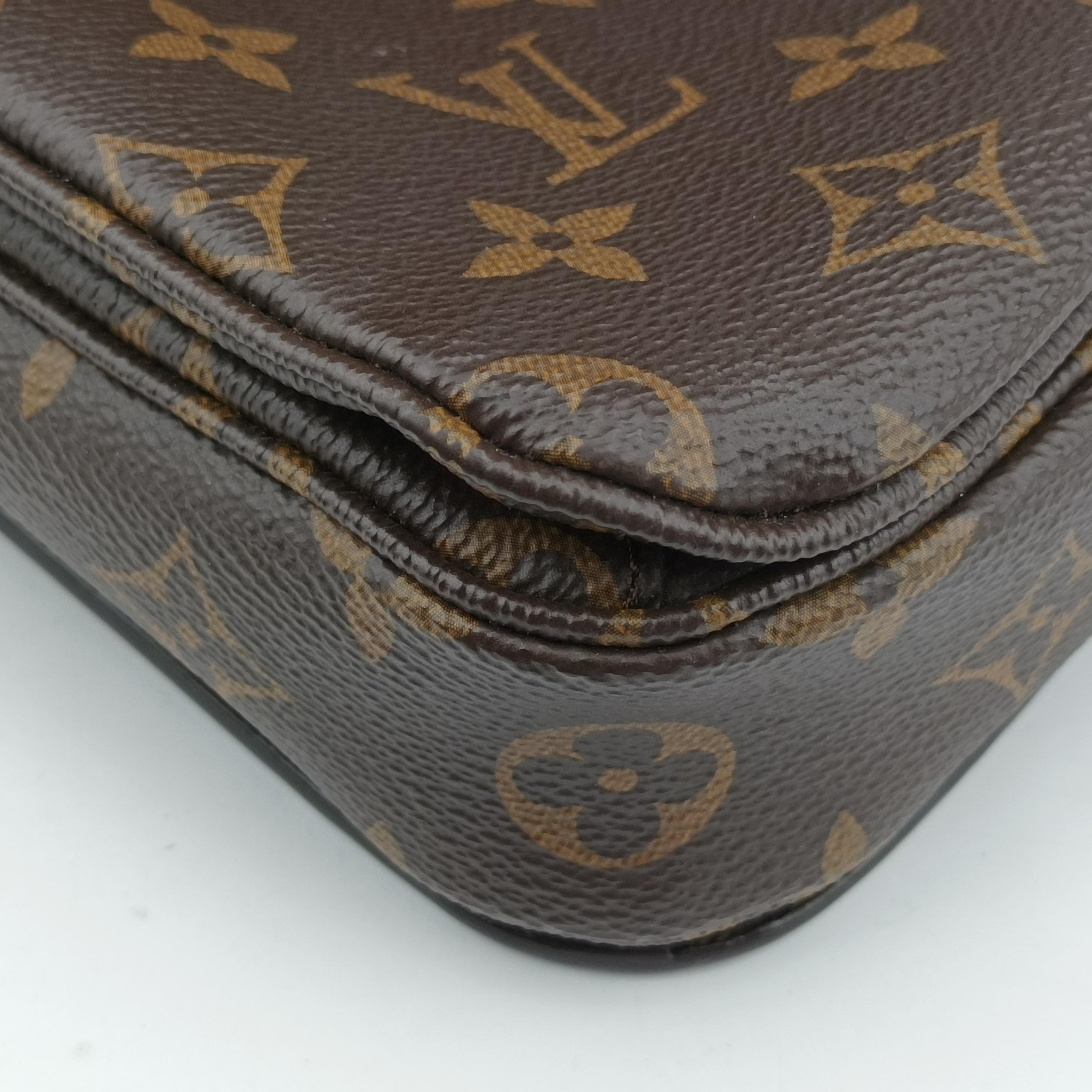 Pre-owned Louis Vuitton Pochette Metis MM Brown Monogram Canvas M44875 shoulderbag | stylenewstar