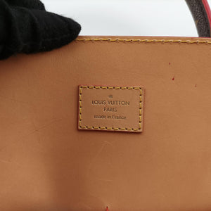 Pre-owned Louis Vuitton Monogram Studs Icono Brown×red×beige Monogram Canvas×calf leather×ponyhair M41234 handbag | stylenewstar